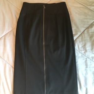 Black pencil skirt